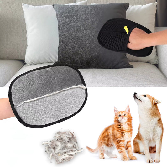 Effortless Dual-Action Deshedding & Bathing Gloves